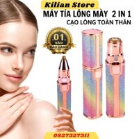 Bút tỉa lông mày, máy tỉa lông thẩm mỹ các bộ phận trên cơ thể 2 in 1 cầm tay