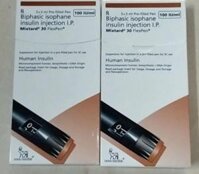 Bút tiêm Human Insulin Mixtard 30 Flexpen điều trị tiểu đường (Hộp 5 bút )