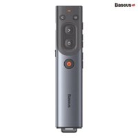 Bút trình chiếu Baseus Orange Dot AI Wireless Presenter (Red Laser)(Charging) Grey