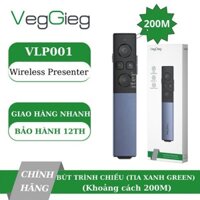 Bút Trình Chiếu Cảm Biến Laser Xanh VegGieg V-LP001 | Điều Khiển Slide Không Dây hàng cao cấp