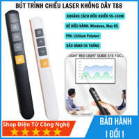 Bút trình chiếu laser không dây T88 điều khiển Slideshow, chuyên nghiệp cho thuyết trình , giảng dạy