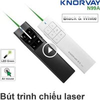 Bút trình chiếu laser xanh – Bút chỉ máy chiếu kiêm chuột bay Knorvay N99AG