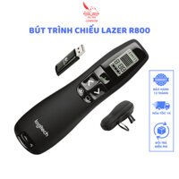Bút Trình Chiếu Lazer R800- R400 Logitec Aphavin - Bút Laser Thuyết Trình Slide, Powerpoint, Word, Excel