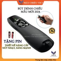 Bút Trình Chiếu Slide K400 PowerPoint Laser 2.4G. Bút Chỉ Máy Chiếu Màu Đen, Nút Ấn Nhạy, Phiên Bản Nâng Cấp 2024