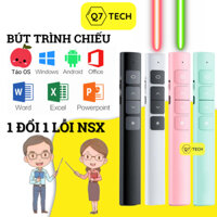 Bút trình chiếu thuyết trình Powerpoint Laser chiếu Slide điều khiển 2 màn Hình / pin sạc Q7 TECH