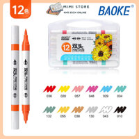 Bút Vẽ Acrylic Màu Acrylic Baoke Mp2922 đầu lông thư pháp 2 đầu, vẽ lên mọi chất liệu Gốm Sứ / Kính / Vải Canvas / Gỗ 5