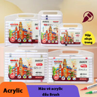 Bút Vẽ Acrylic Màu Acrylic Baoke Mp2947 đầu lông mềm BRUSH, vẽ lên mọi chất liệu gốm sứ kính, vải canvas, gỗ