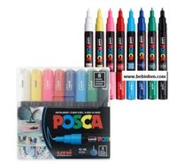 Bút vẽ Uni Posca PC-1M set 8 màu nét 0.7mm PC1M-8C