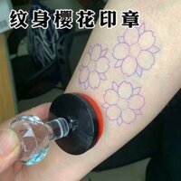 Bút Xăm Mực Gel In Họa Tiết Hoa Anh Đào / Lá Phong Nhỏ Tươi Mới