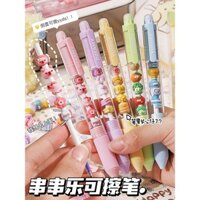 Bút xóa Chuanchuanle, bút gel áp suất nhiệt cho học sinh tiểu học, bút thi xóa ma thuật màu xanh, lõi bút xóa được, bút bi xanh pha lê, bút xóa dễ dàng màu đen cho lớp ba.