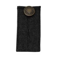 Button Extender Adjustable 2 Button Hooks Unisex Skirt - Black