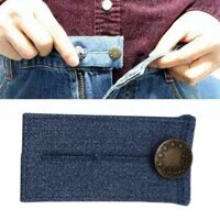 Button Extender Adjustable 2 Button Hooks Unisex Skirt - Blue