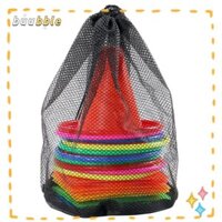 Buuble Ice Cream Cone Hoop, Nhựa 6 Nón + 10 Vòng Trò Chơi Nón Màu, Thú Vị Với Túi Lưới Bảo Quản Bóng Rổ Bóng Đá Huấn Luyện Màu Sắc Đồ Chơi Ném Thể Thao Ngẫu Nhiên