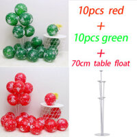 Buy 10 get 10 get 7 free table floating 10 inch high quality christmas balloon green red balloon christmas birthday party decorations home snowflake christmas balloon decoration balloon