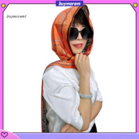 Buym Mũ Đội Đầu Nữ Đeo Hàng Ngày Hai Mặt In Giả Lụa Đầu Quấn Khăn Mỏng