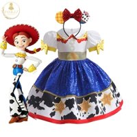 Buzz Lightyear Jessie Trang Phục Hóa Trang Cho Bé Gái Hoạt Hình Halloween Tiệc Giáng Sinh Đầm Câu Chuyện Đồ Chơi Quần Áo Trẻ Em Trang Phục Sinh Nhật ASMR062