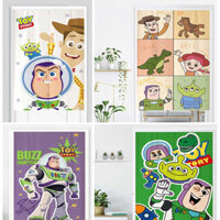 Buzz Lightyear Phim Hoạt Hình Rèm Cửa Phòng Trẻ Em Khối Màn Đồ Chơi Câu Chuyện Phân Vùng Rèm Phòng Ngủ Vải Rèm