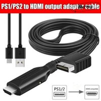 Bvrou PS2 Sang HDMI Adapter Màn Hình Hiển Thị Cáp Full HD Adapte Cáp HDMI PS2 / PS1 sang HDMI