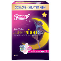 BVS Diana Combo 4 Gói ST SUPERNIGHT 35cm 12 Miếng.