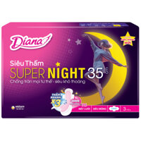 BVS Diana Combo 6 Gói ST SUPERNIGHT 35cm 3 Miếng.