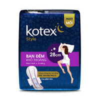 Bvs Kotex ban đêm khô thoáng 28cm (gói 4 miếng)