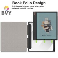 Bvy Có Thể Gập Lại Từ Tính Đầu Đọc Sách Điện Tử Có Khe Cắm Bút Chì Cho BOOX Onyx Note Air4C Vỏ Bảo Vệ Phụ Kiện Mới