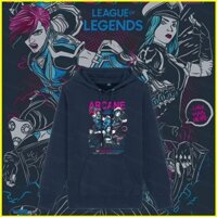 Bx Arcane Liên Minh Huyền Thoại 2 LOL JINX Áo Khoác Anime Áo Unisex Dài Tay Top