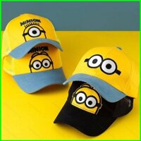 Bx Minions mũ hoạt hình trẻ em bốn mùa tấm che nắng ngoài trời thoáng khí chống nắng mũ bóng chày đa năng