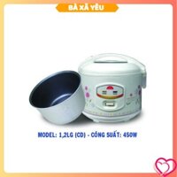 BXY- Nồi cơm điện nắp gài chống dính Kim Cương 1.2L - BR45