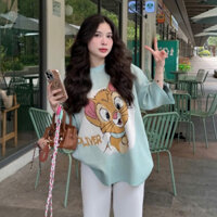 [BY THƯ STUDIO] Áo len dệt kim PLOYPA CHUỘT OLIVER thái lan chính hãng form rộng chất len dệt kim Montegi