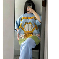 [BY THƯ STUDIO] Áo len dệt kim chuột PLOYPA  GARFIEL XANH thái lan chính hãng form rộng chất len dệt kim Montegi