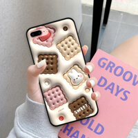 {BY8 Electronics} Ốp lưng iphone 7 plus/ 8 plus hình kẹo ngọt, gấu in 3D