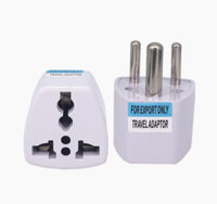 {BY8 Electronics} Phích cắm chuyển đổi chân cắm 3 chấu tròn kiểu D, chất liệu nhựa ABS an toàn, chu