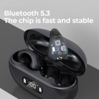 {BY8 Electronics} Tai nghe dẫn truyền âm thanh Qua Xương tai nghe bluetooth không dây Màn Hình LCD