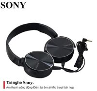 {BY8 Electronics} Tai Nghe Chụp Tai Chinh Hang SONY có míc hỗ trợ học online và chơi game chính hãn