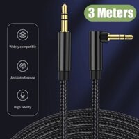 {BY8 Electronics} 3/2/1.5/1/0.5cm Elbow Aux Speaker Cable 3.5mm Jack Audio Cable for Car Headphone