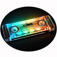 Bykski RAM Waterblock RGB Water Liquid Cooling Watercooling Block Universal 5V Copper Base for DDR3 DDR4 + Remote Control (for Upto 4 DIMMs)