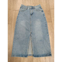 [BYMO PASS] Thanh lý Chân váy jeans xẻ tà - Size S