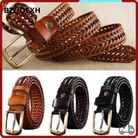 Bzuqexh Bện Thắt Lưng Quần Unisex Vàng Pin Khóa Dây Thắt Lưng