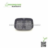 C 101 Đĩa muối nhựa phíp 2 ngăn (Đen)