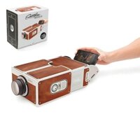 C-K DIY 3D Projector Cardboard Mini Smartphone Light Novelty Adjustable Mobile Phone Portable Cinema