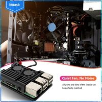 C # Ốp lưng cho Raspberry Pi 3 Model B B + Vỏ nhôm kèm Fa làm mát kép [fenash.vn]