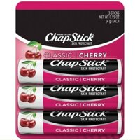 C Son dưỡng môi Chapstick 4g hương trái cây của Mỹ Cherry.SPF15 4g x 3 thỏi