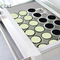 C & T 24 Khe Cà Phê Viên Đựng Ngăn Kéo Tổ Chức Khay Tương Thích Với K-Cup Cà Phê Viên Acrylic Giá Trưng Bày Văn Phòng Tại Nhà Cũng