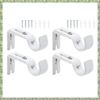 (C Z G L) 4 Giá đỡ thanh La Mã bằng kim loại có thể điều chỉnh Phụ kiện rèm phổ thông Giá đỡ thanh treo rèm