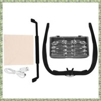 (C Z G L) Kính lúp đeo USB có thể sạc lại bằng đèn LED để đọc sách Kính lúp sửa chữa thợ kim hoàn