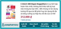 C Zink E 400 Depot Doppelherz 40 viên – Hỗ trợ hệ miễn dịch