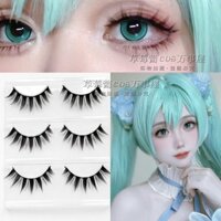 C083 Cosplay Quỷ Nhỏ Lông Mi Giả Dày Cứng Nhật Bản Lolita Cô Gái Dễ Thương Trang Điểm Lông Mi Sân Khấu