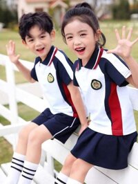 C1 Mùa Xuân Và Mùa Thu Trang Phục Ngắn Tay Cotton Mùa Hè Vườn Trẻ Quần Áo