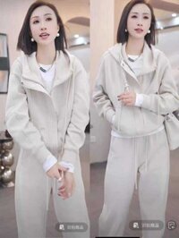 C1 Trang Phục Thể Thao Thư Giãn Cho Phụ Nữ 2025 Xuân Thu Phong Cách Mới Thời Trang Phương Tây Ha